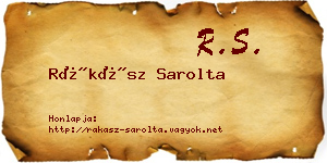 Rákász Sarolta névjegykártya